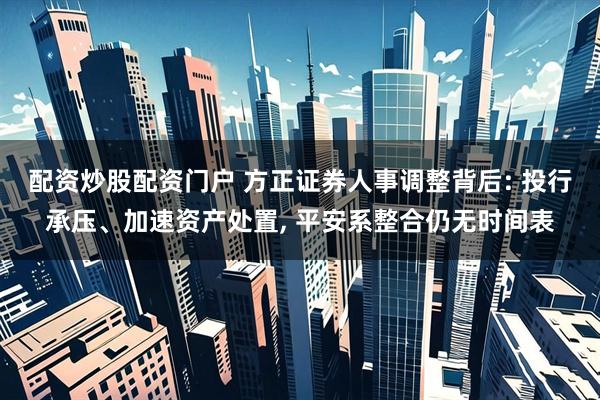 配资炒股配资门户 方正证券人事调整背后: 投行承压、加速资产处置, 平安系整合仍无时间表
